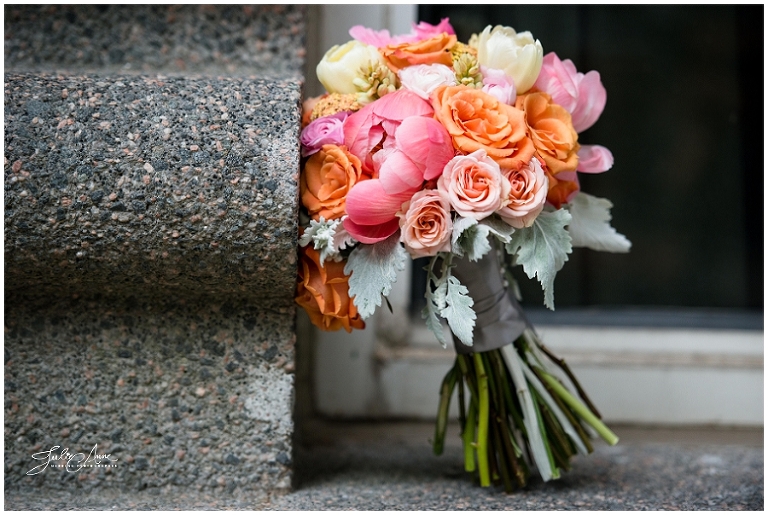 White Peony, Pink and Peach bright bouquet, Grande Hyatt Buckhead, Julie Anne Photography, Atlanta, Whismical and Romantic