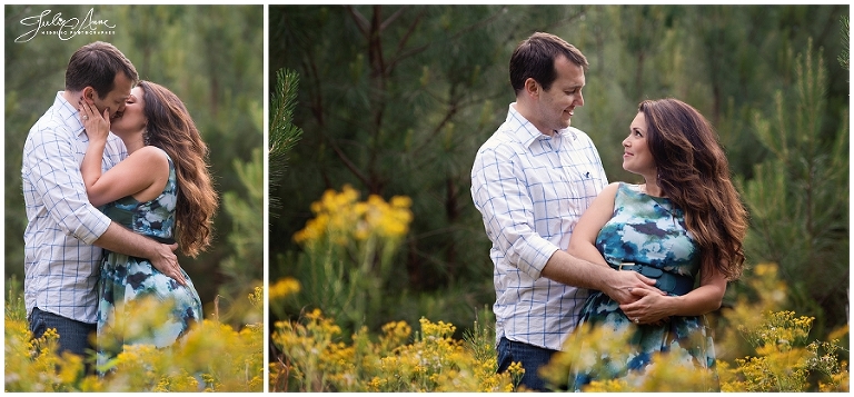 rustic woodland engagement photography session in historic norcross, atlanta wedding photographer julie anne, romantic