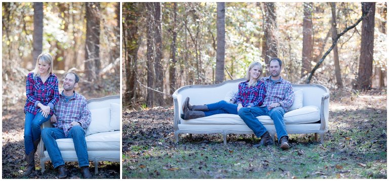 woodsy flannel fall atlanta engagement session photography by fine art photographer julie anne neill 