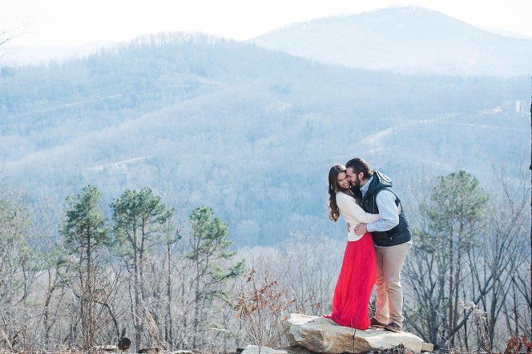 vibrant, colorful north georgia mountain engagement session by julie anne photography sarasota, florida